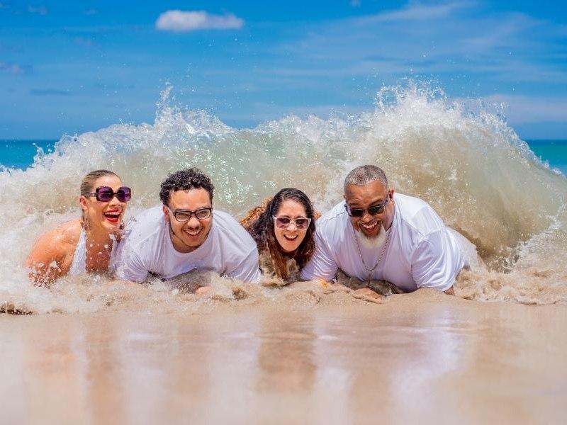 People Having Fun in the Ocean